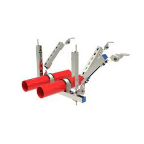 双管多向抗震支架